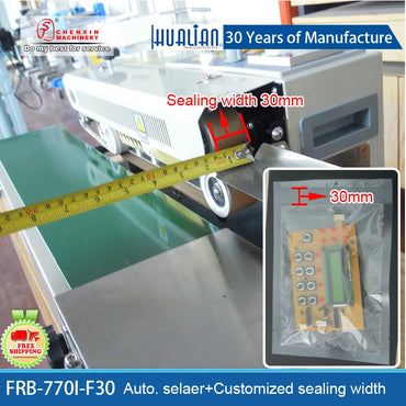 FRB-770I-F30 Mesin pengedap automatik Pengedap hualian berterusan Beg filem plastik Mesin pengedap plastik bgas SealerMask packag