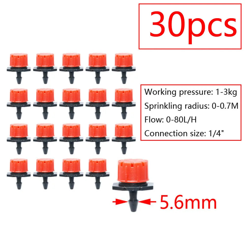 Garden Watering Sprinkler Mist Nozzle Dripper Drip Irrigation Garden Greenhouse Adjustable Mist Emitters Stake Micro Spray