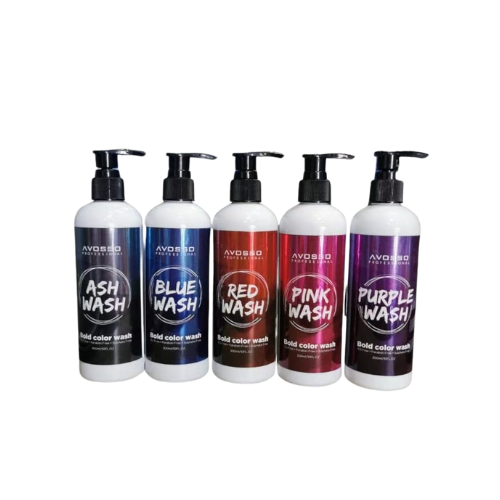 AVOSSO/FAIREST PROFESSIONAL WASH HAIR COLOR (ASH/PINK/BLUE/PURPLE/RED)
