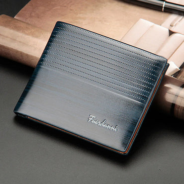 New Slim Short Men Wallets High Quality Luxury Card Holder Male Purse Retro Coin Pocket Photo Holder Men Wallets