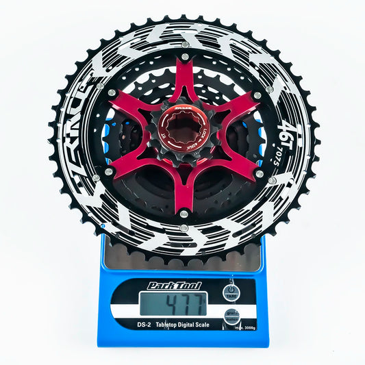 ZRACE Alpha 10s Lightweight Cassette 10 Speed MTB Bike Freewheel 11-46T/50T - Black