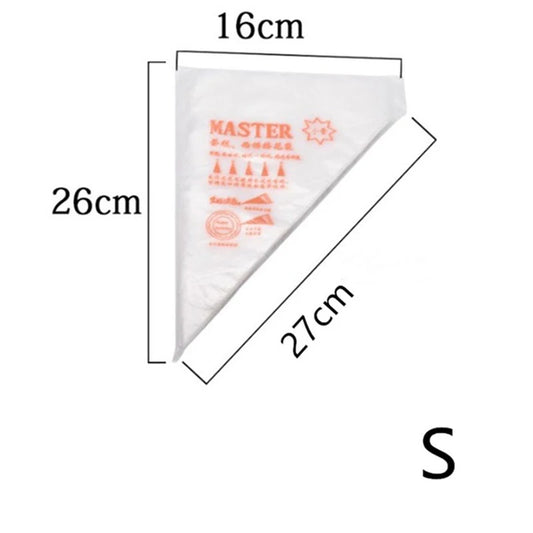 Pastry Bags 100/50/20 PCS Disposable Baking Piping Bag Icing Fondant Cake Cream Decorating Pastry Tip Tool Cake Decorating Tool