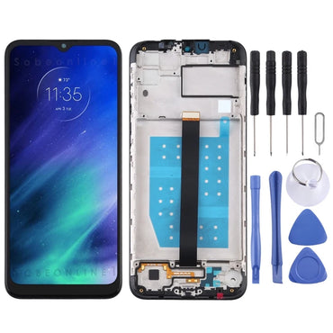 Paparan Skrin LCD TFT untuk Motorola One Fusion dengan Alat Ganti Pembaikan Pemasangan Penuh Digitizer