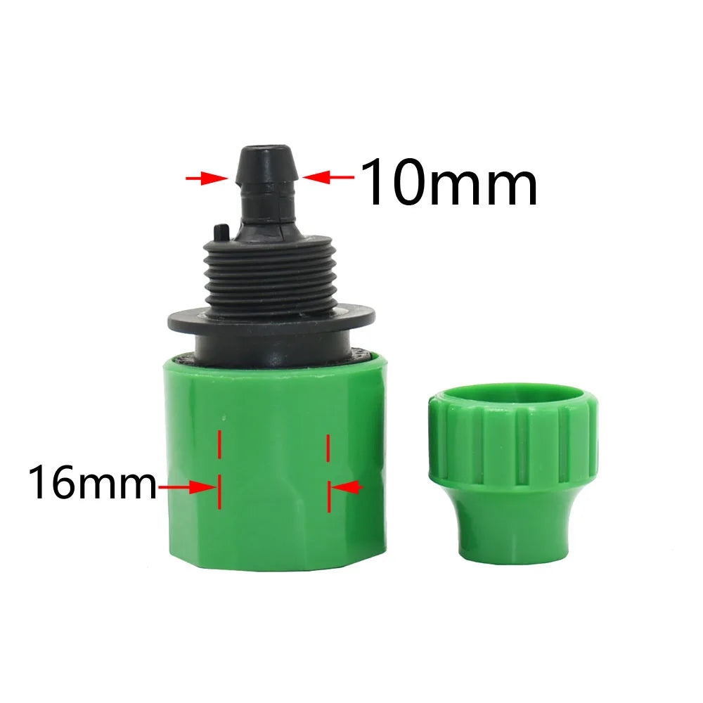 1/4 3/8 Inci Hos Taman Penyambung Pantas 4/7 8/11 Penyambung Air Hos Dengan 1/2 3/4 Benang Pemasangan Paip Penyiraman Taman 1PCS