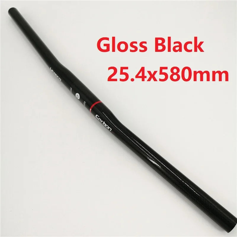 Litepro 25.4mm * 540mm 580mm Bicycle Carbon Fiber Handlebar Ultralight Horizontal Handlebar Folding Bike Accessories Cycling