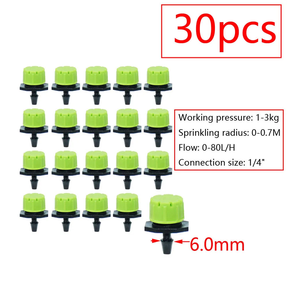 Garden Watering Sprinkler Mist Nozzle Dripper Drip Irrigation Garden Greenhouse Adjustable Mist Emitters Stake Micro Spray