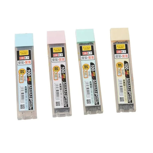 100Pcs 05/07mm Mechanical Pencil Refill Durable Automatic Pencil Refill Student Writing Drawing Supplies