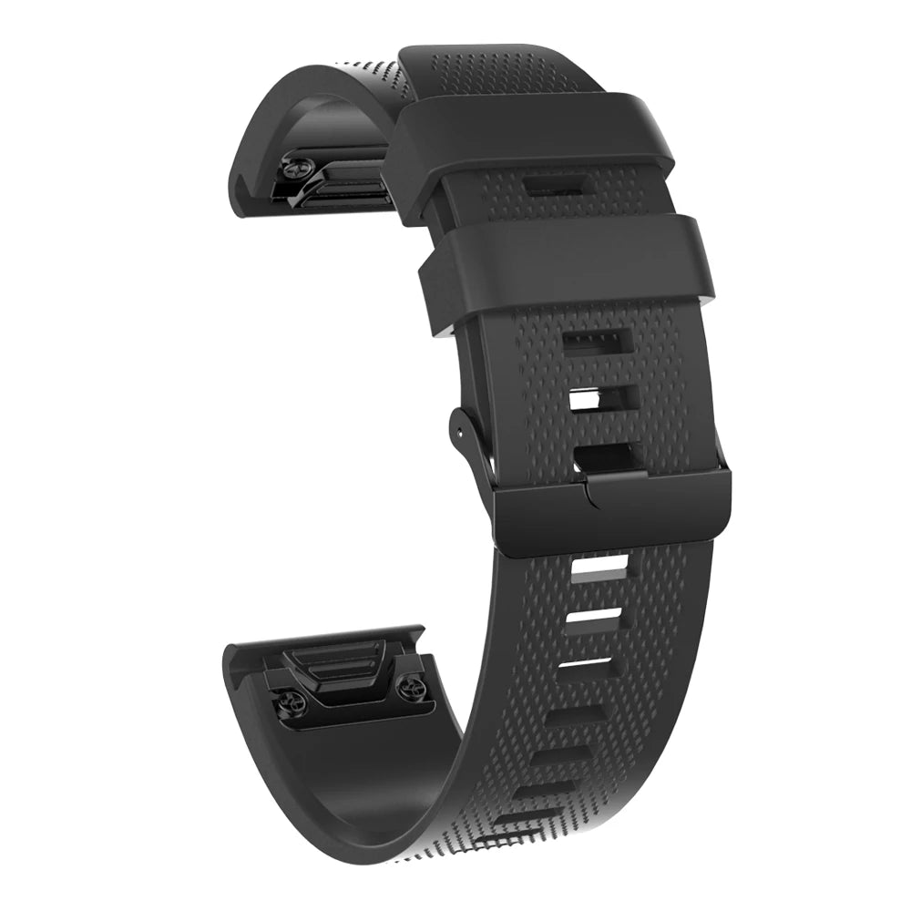 Tali sukan fesyen 26mm untuk Garmin Fenix 5X/5X Plus/6X/6X Plus Jam Tangan Gelang Pergelangan Tangan Silikon untuk Garmin Fenix 3 Tali Jam 3HR