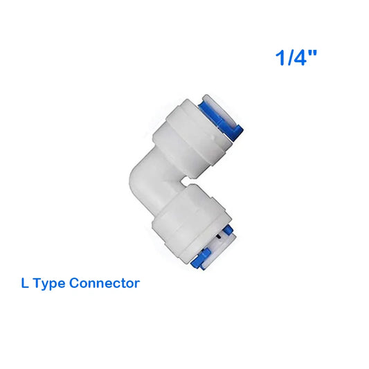 Reverse Osmosis Quick Coupling 1/4" Tee Y Connector 2 Way Equal Elbow Straight Check Valve RO Water Filter Plastic Pipe Fittings