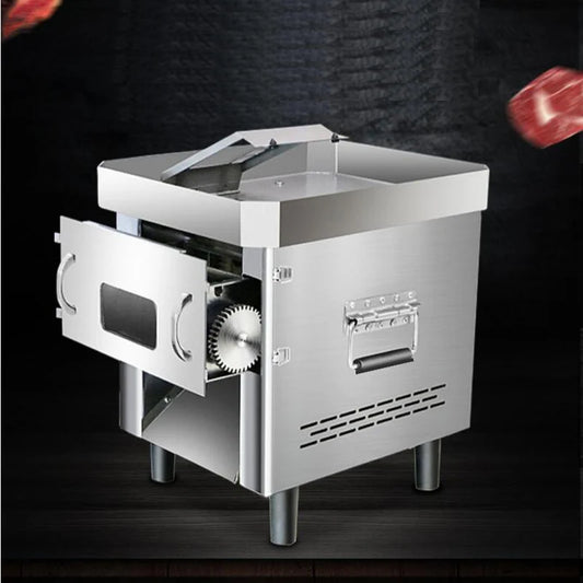 Jualan panas penghiris daging keluli tahan karat jenis tarik pisau kumpulan dihiris dadu komersil penghiris daging elektrik isi rumah