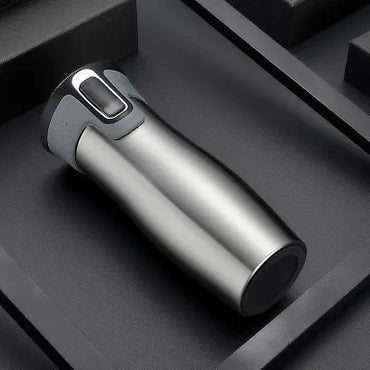 Cawan Kopi Termos 450Ml Tersuai Tersuai Cawan Perniagaan Lelaki Tertinggi Kelalang Vakum Cawan Tertebat Botol Air Kotak Hadiah Auto Cawan