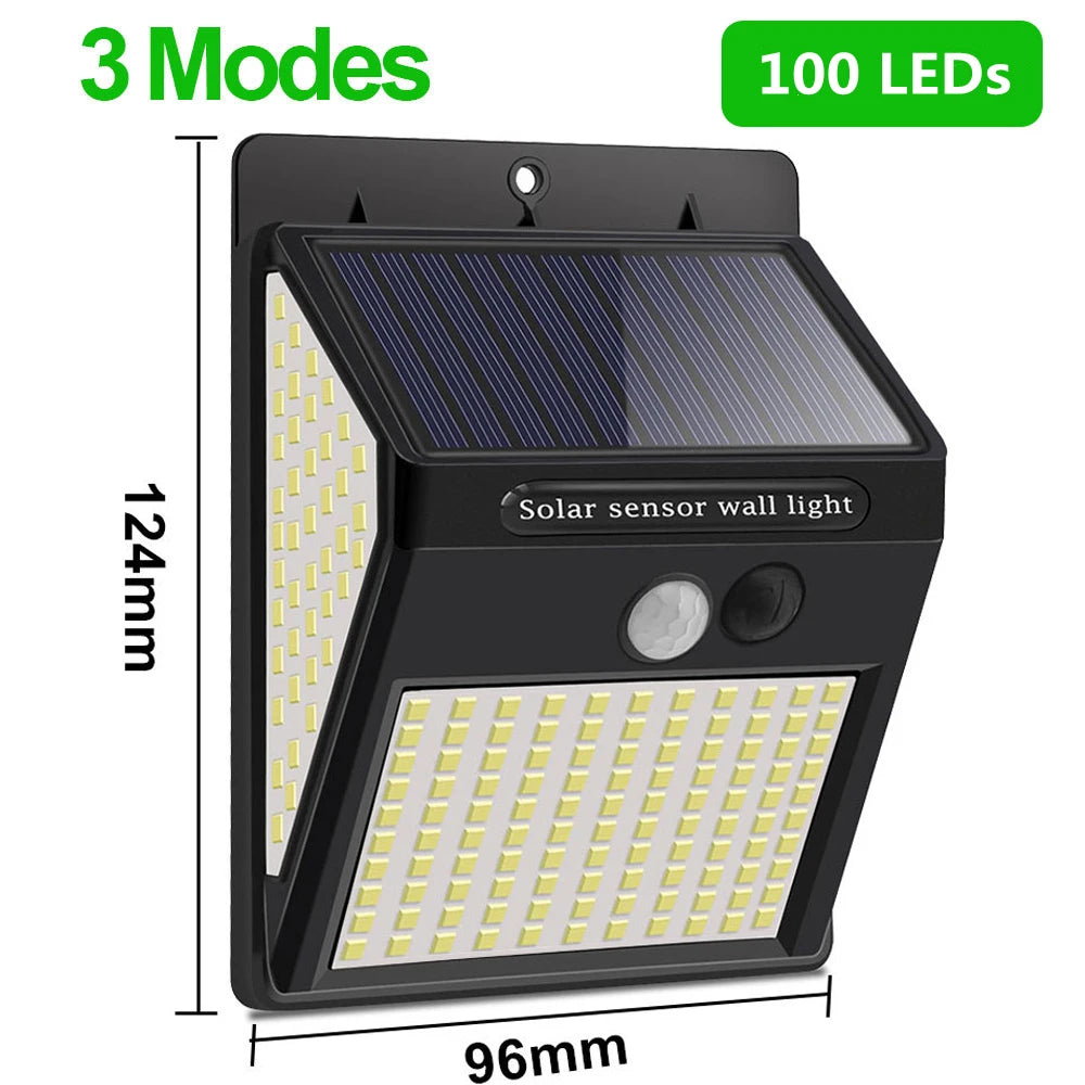LED Solar Light Outdoor Solar Lamp Sensor Wall Light Waterproof Solar Powered Sunlight for Garden Decoration