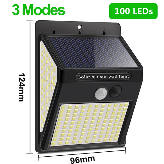 LED Solar Light Outdoor Solar Lamp Sensor Wall Light Waterproof Solar Powered Sunlight for Garden Decoration
