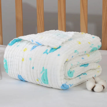 Baby Blanket Wool Baby Blankets Newborn Manta Bebe Inverno Baby Muslin Squares Baby Bath Swaddle Wrapples 6 Layer
