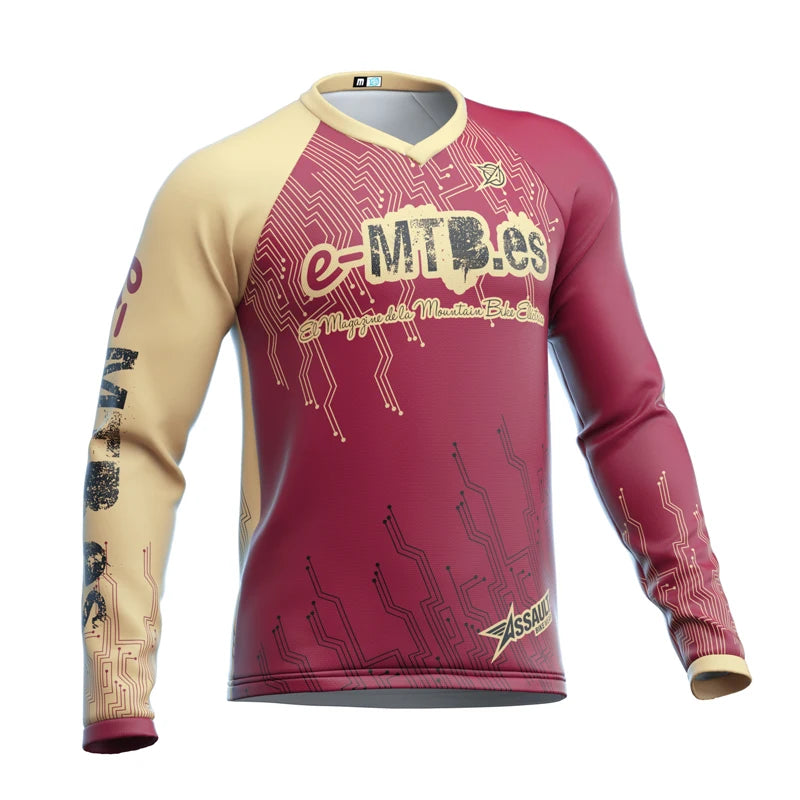 2022 cycling enduro motocross jersey dh mtb jersey mx downhill jersey bike shirt men's long sleeve cycling shirt