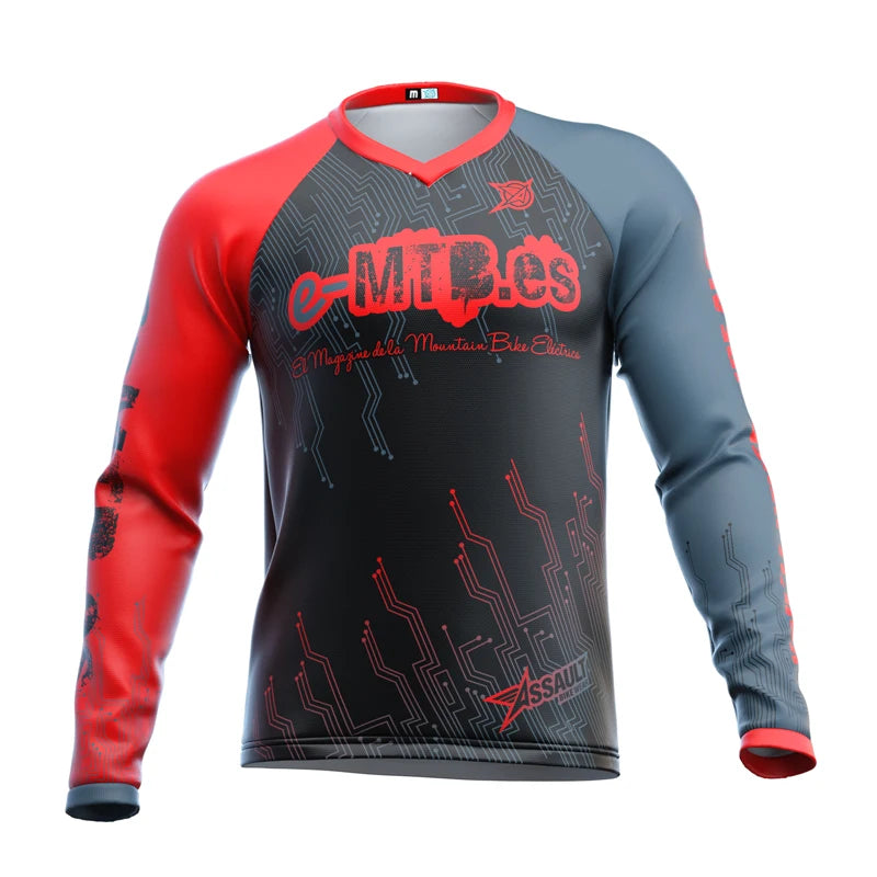 2022 cycling enduro motocross jersey dh mtb jersey mx downhill jersey bike shirt men's long sleeve cycling shirt