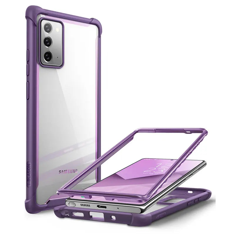 Untuk Samsung Galaxy Note 20 Case 6.7" (2020) I-BLASON Ares Penuh Badan Lasak Penutup Bampar Jelas TANPA Pelindung Skrin Terbina dalam