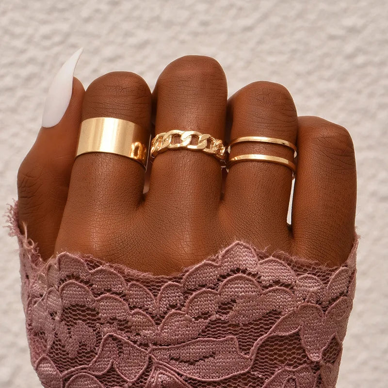 2023 women ring set bague femme matching rings bohemian fashion jewelry schmuck finger accesorios mujer couple gift wholesale