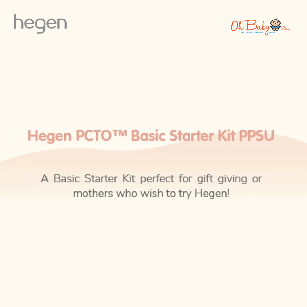 Hegen PCTO™ Basic Starter Kit PPSU | Newborn hingga 6 Bulan | Feeding & Storage System