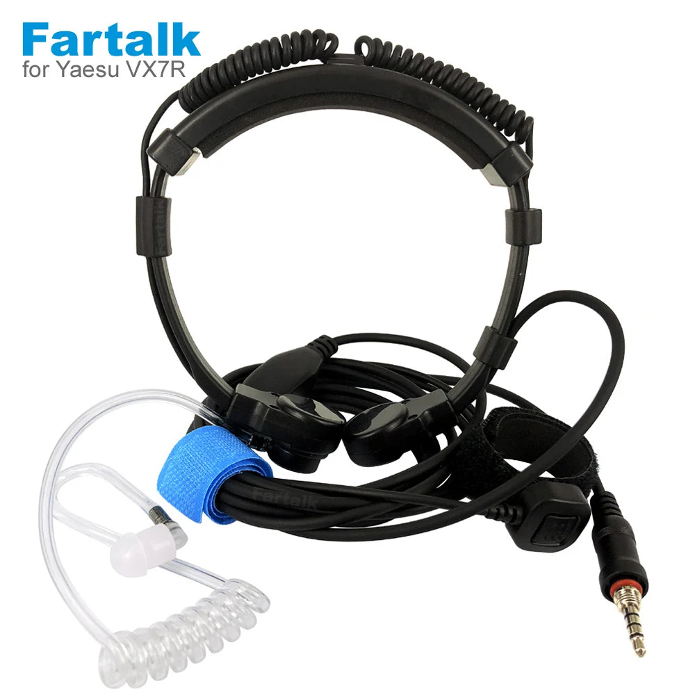 Teleskopik Tekak Mic Alat Dengar Dengan Jari PTT Untuk Yaesu Vertex VX-6R VX-7R VX6R VX7R FT-270 FT-270R VX-127 VX-170 Walkie Talkie