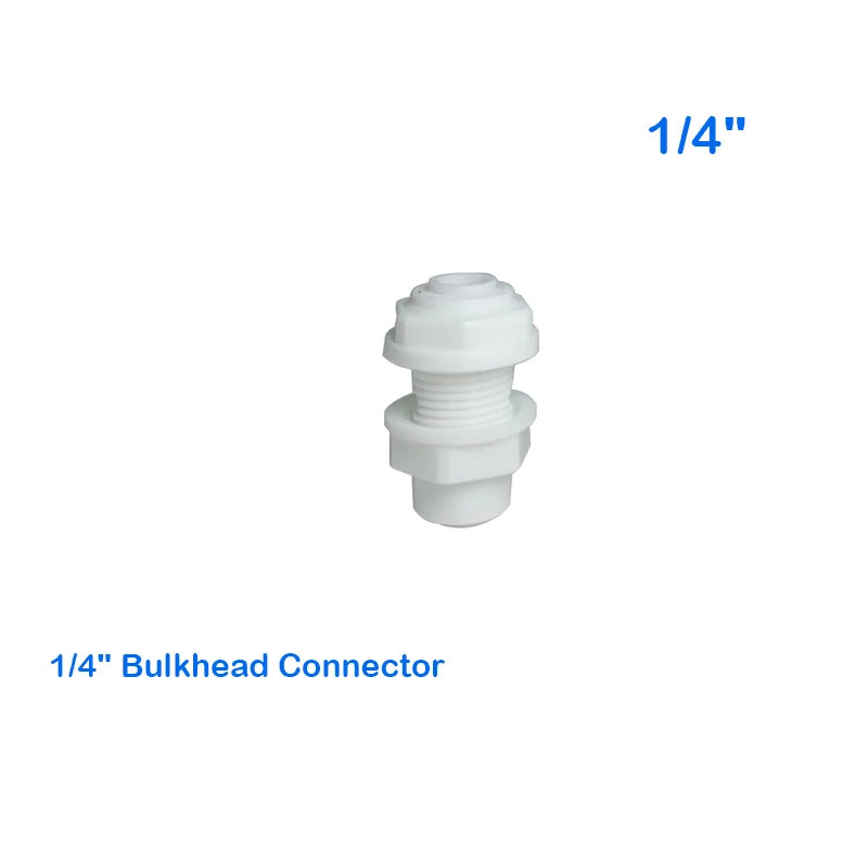 Reverse Osmosis Quick Coupling 1/4" Tee Y Connector 2 Way Equal Elbow Straight Check Valve RO Water Filter Plastic Pipe Fittings