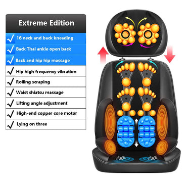 2019 New Neck Shoulder Cervical massage cushion chair Full body massage cushion shiatsu Electric shiatsu cushion massager