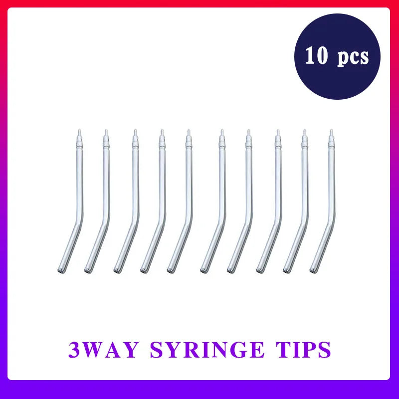 10pcs dental 3 Way Syringe tips Air Water Spray Triple Syringe For 3 Way Tube Stainless Steel Syringe Spray Nozzles Tips