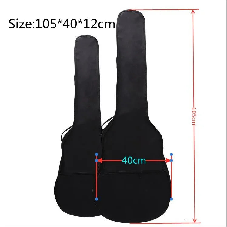 Beg Gitar Fabrik Oxford Tali Bahu Berganda Lembut Gitar Akustik Padded Beg Instrumen Beg Instrumen Sarung Gitar