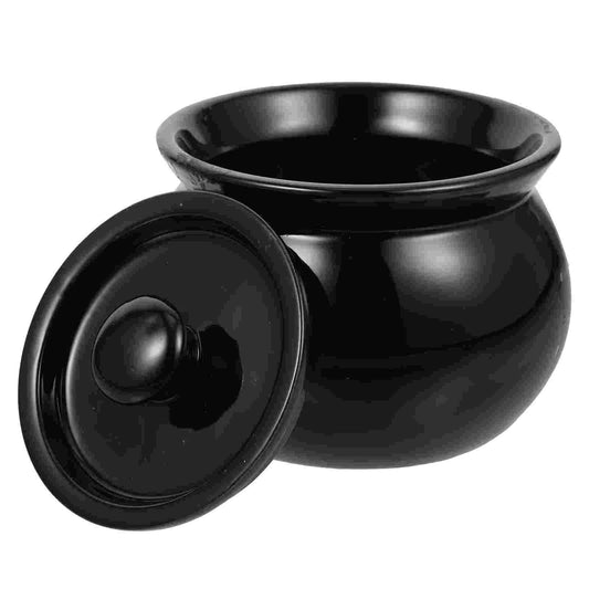 Tempayan Seramik Stew Cawan Griddle Kuali Periuk Panas Mangkuk Sup Balang Sup Seramik Mengukus