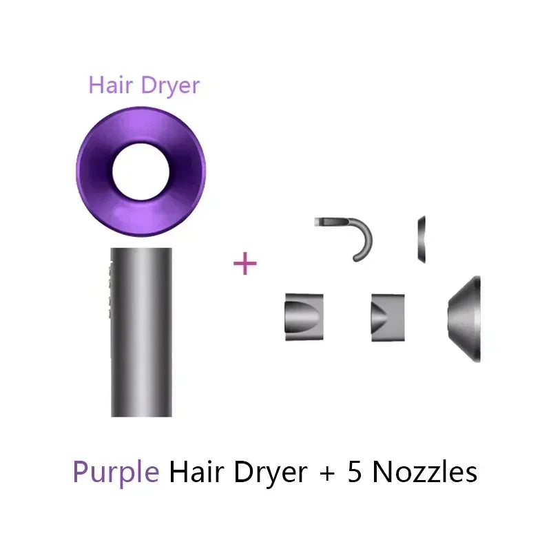 Professional Leafless Electric Hair Dryer Machine Negative Ions 220v Air Blower Super Ionic Blow Dryer 5 in 1 Styling Tools
