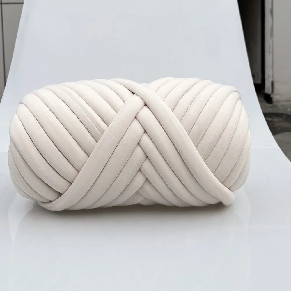 Hand Knitting Spin Coarse Thread DIY Pet Nest Thick Chunky Yarn Cotton Wool Tube Crochet Yarn Soft Bulky Arm Roving Blanket