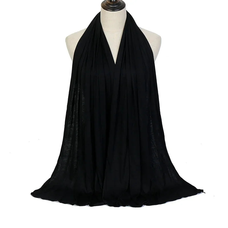 Tudung Tudung PolyesterJersey Untuk Muslimah Selendang Selendang Mudah Melar Tudung Modal Tudung Tudung Tudung Wanita Afrika Serban