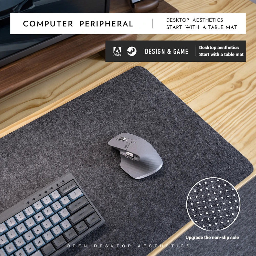 Kusyen Pad tetikus permainan XXL besar Pelindung Meja Komputer Pejabat Premium Pelindung Meja Komputer Riba Kusyen Tidak licin Pad meja tetikus Pad tetikus