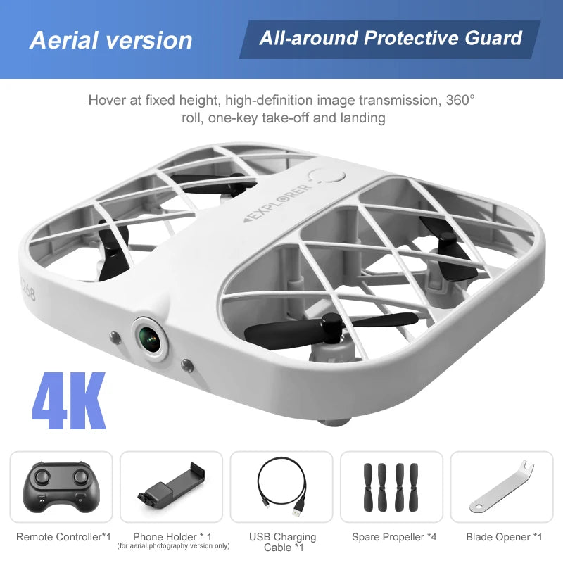 JJRC H107/H36 8K menembak mini drone quadcopter kanak-kanak mainan kawalan jauh helikopter pintar mengelak halangan