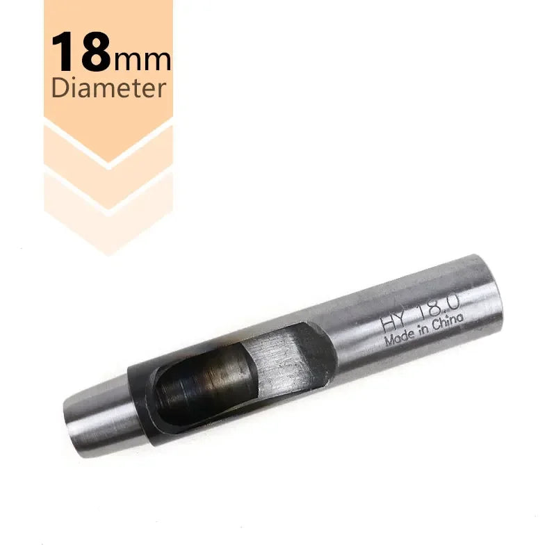 0.5-20mm High Quality Leather Craft Hole Punching Tool Round Steel Knife Cut for Belts Paper Bag Metal Gaskets Plastic Puncher