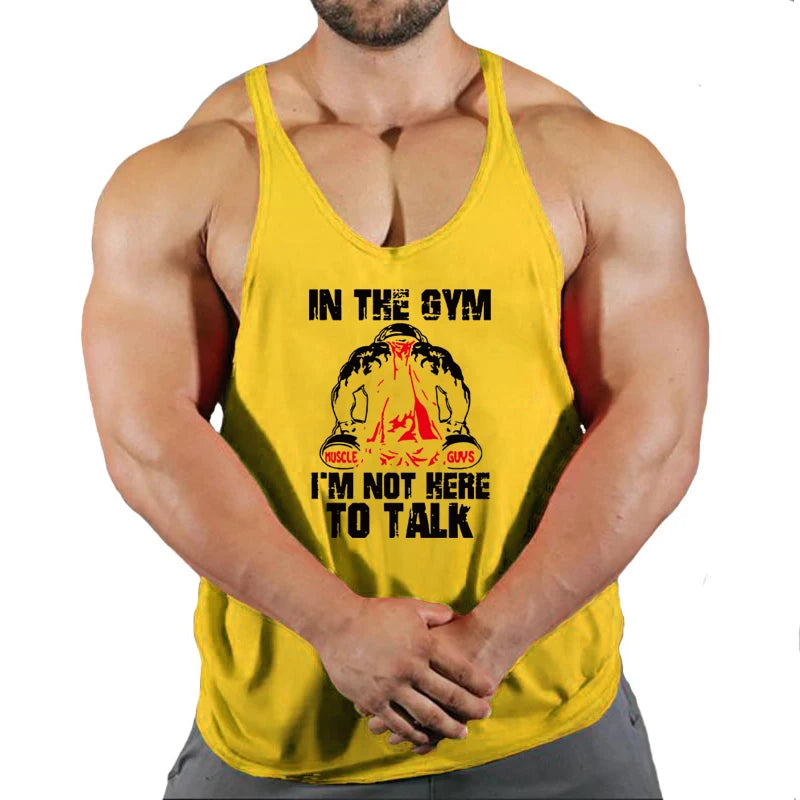 Musim Panas Baru Lelaki Kasual Otot Tank Top Seluar Dalam Kapas Tanpa Lengan Pejal Bernafas Leher Bulat Kecergasan Luaran Tank Top Vest