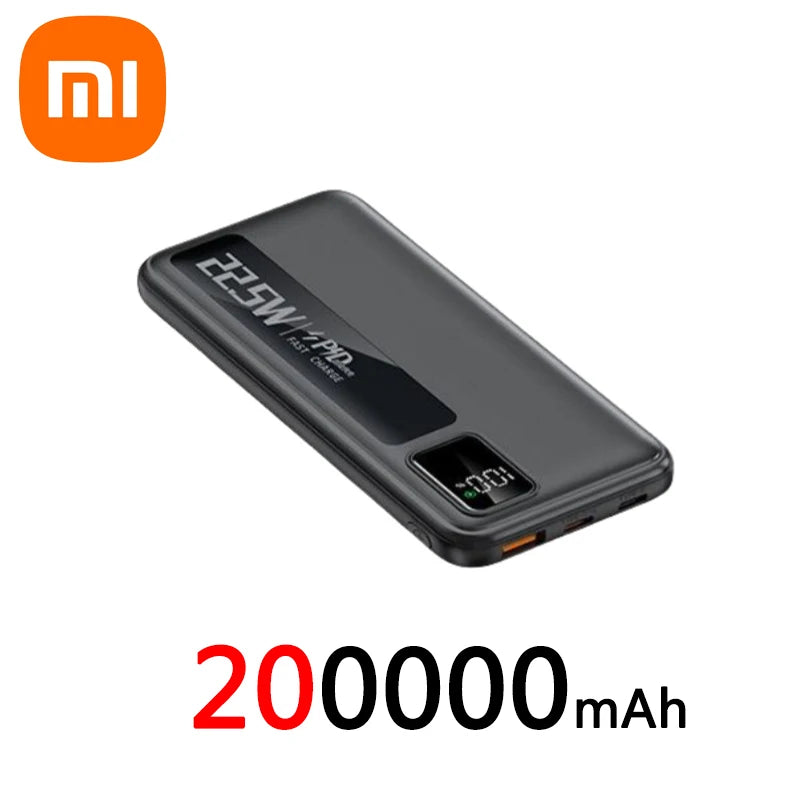 Bank Kuasa Xiaomi 200000mAh Bank Kuasa Mudah Alih Bank Kuasa Caj Cepat Bank Kuasa iPhone Perjalanan Luaran Bank Kuasa Kecemasan