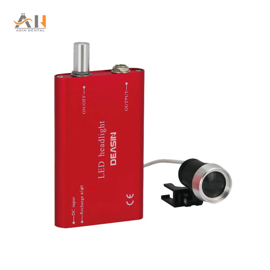 Dental 3W Wireless LED Headlight With Clip Portable Binocular Light For Dentist Loupe Lab Medical Magnifier