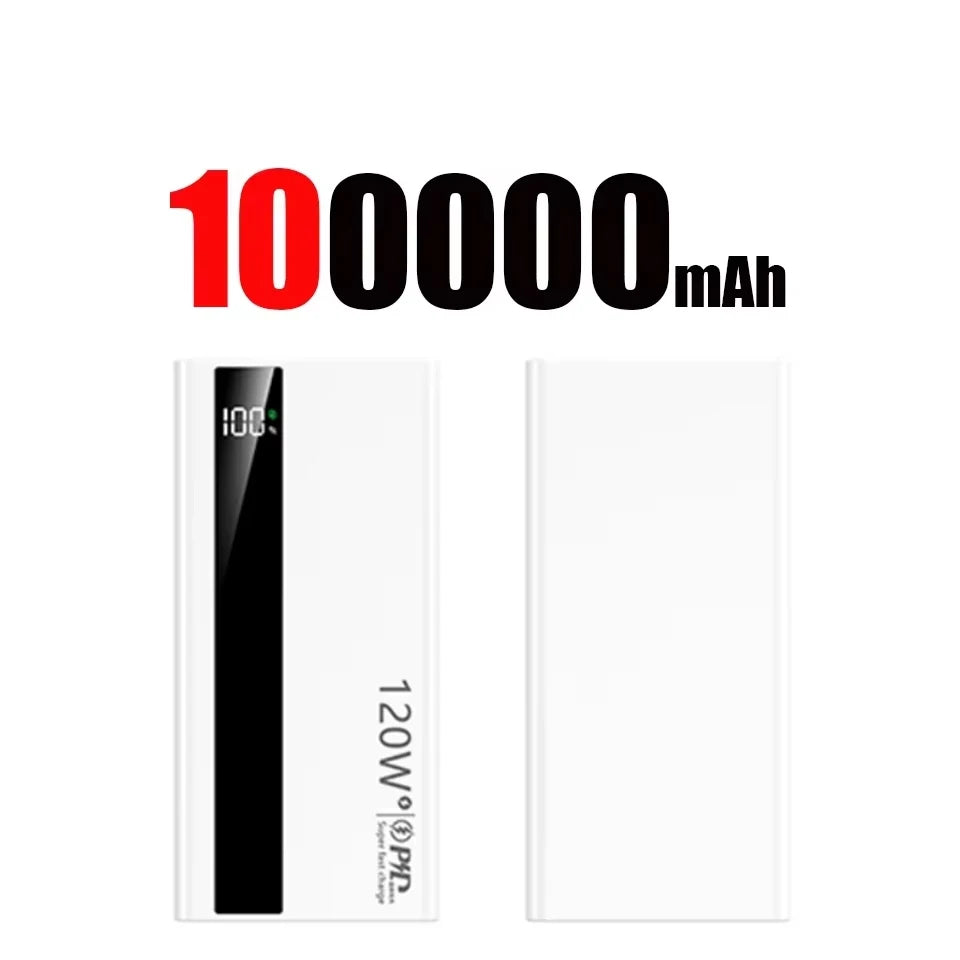120W Super Fast Charging Power Bank 200000mah Bateri Kapasiti Tinggi Paparan Digital Power Bank Untuk Iphone Samsung Gift 2025