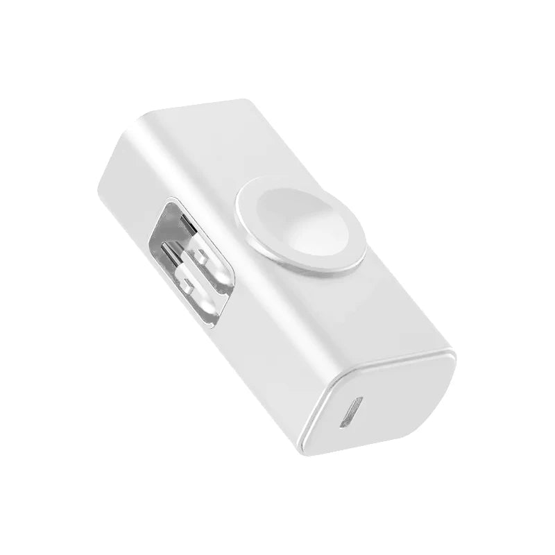 Bank Kuasa Magnet 5000mAh untuk Apple Watch Ultra S9 S8 Pengecas Jam Tangan Bank Kuasa Mudah Alih untuk iPhone 16 Pro Max Siri iPhone