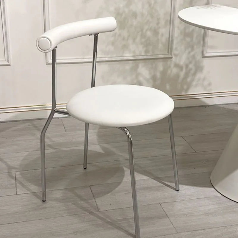 Dining Chairs Nordic Stackable Backback Dining Table Lounge Chairs For Household Living Room Kitchen Home Furniture Supplies