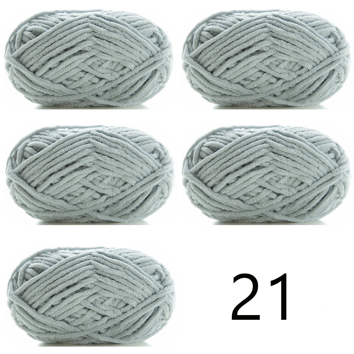 5pcsX50g Thick Velvet Yarn Handmade DIY Knitting Yarn Wholesale Wool Line Scarf Hat Soft Chenille Yarn Knit Wol
