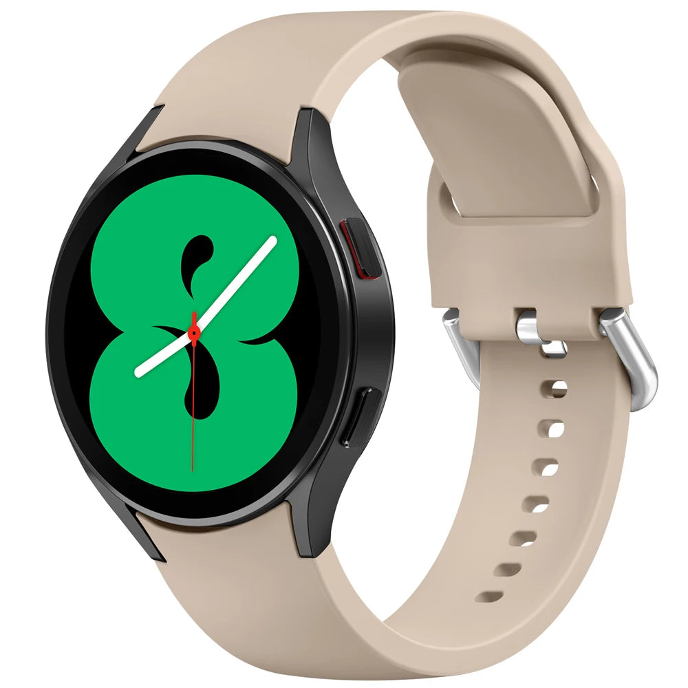 Tali Silikon 20mm Untuk Jam Tangan Samsung Galaxy 6/5/4 44mm 40mm pro Gelang Jam Untuk Jam Tangan Galaxy 6 4 Jalur 43mm/47mm 42mm/46mm Klasik Klasik