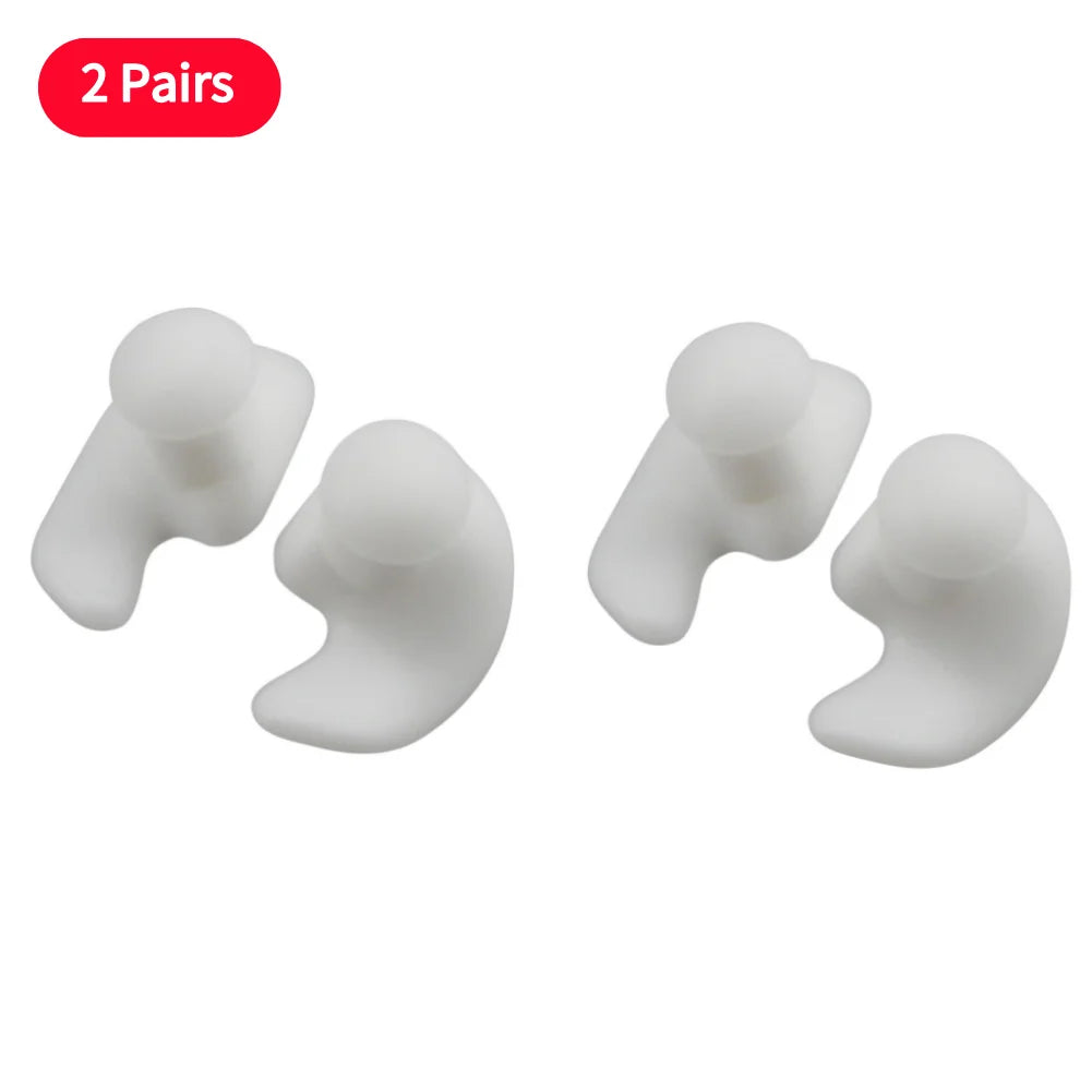 1/2 Pairs Earplugs Silicone Swimming Waterproof Ear Plugs Diving Surf Water Sport Swim Anti Noise Earplugs Swimming Accessories
