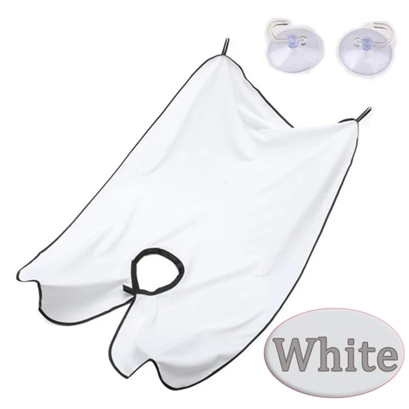 Apron Cukur Janggut Lelaki Cukur Rambut Hitam Apron Cukur Ib Trimmer Pemegang Penangkap Janggut Alat Pembersih Rumah Tangga Kalis Air