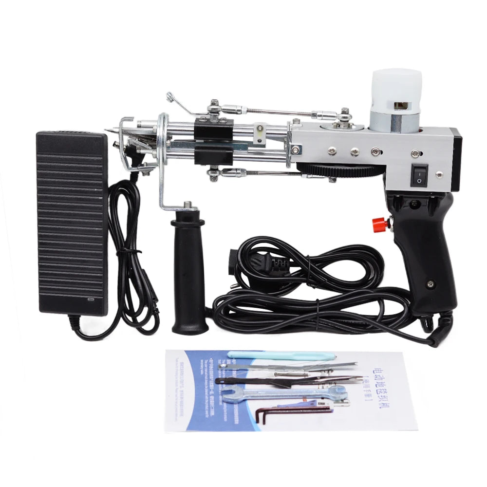 100-240V 2 in1 Electric Tufting Gun Cut Pile Для Ковров Carpet Тафтинговый Пистолет Weaving Flocking Rug Machine Pistola Tufting