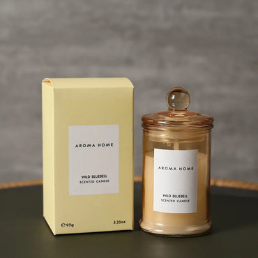 Ins Style Vintage Glass Jar Lilin Wangi Minyak Pati Lilin Soya Lilin Aromaterapi Hiasan Rumah Hadiah Xmas Hari Lahir