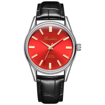 Jam tangan Shanghai jam tangan tentera vintaj 36mm gelang jam mekanikal Jam antik Cina gaya vintaj klasik 1963