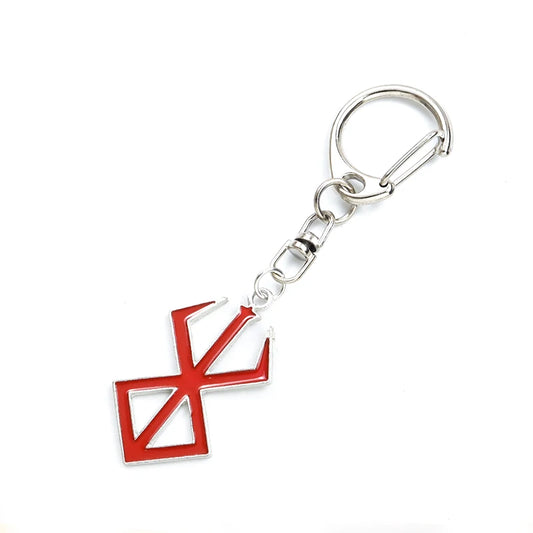 Permainan Jepun Anime Rantai Kunci Enamel Merah Simbol Behelit Titisan Minyak Aloi Loket Gantungan Kunci Kalung Lelaki Wanita Hadiah Barang Kemas Cosplay