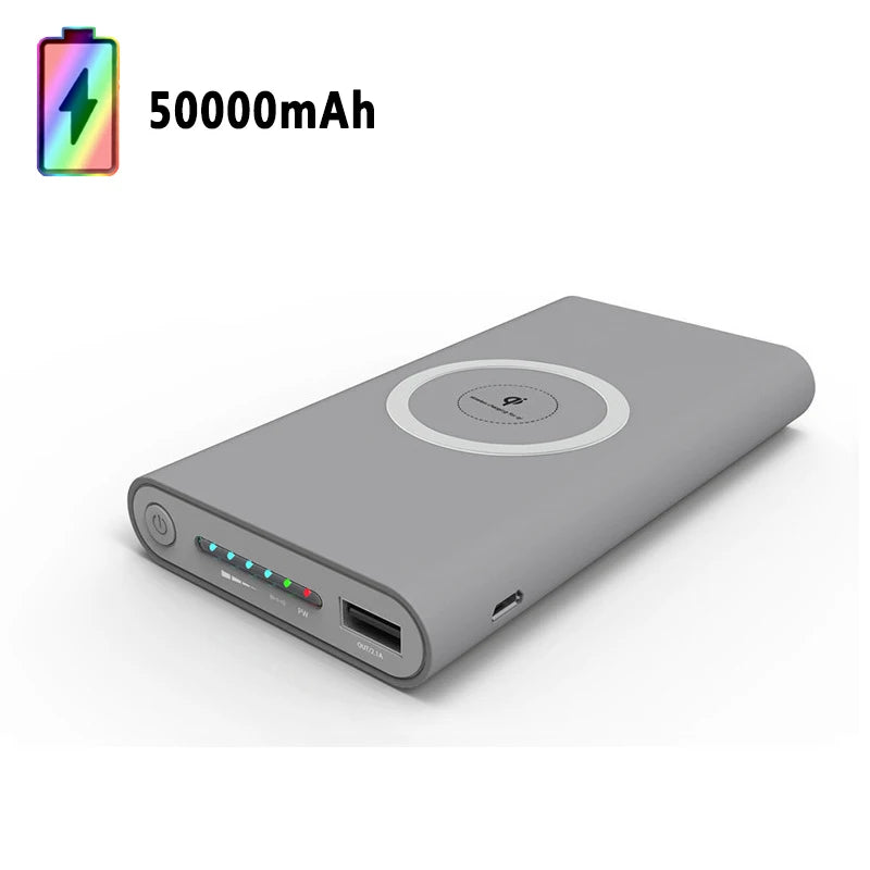 Bank Kuasa 200000mah Xiaomi 200000mah Kapasiti ultra besar Bank Kuasa Pengecasan Cepat Wayarles Sejagat Nipis Untuk Iphone Huawei Samsung Baru